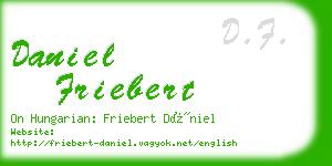 daniel friebert business card